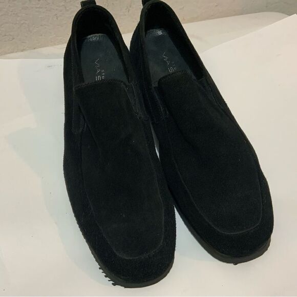 Via Spiga Studio Black Suede Men Loafers Size 10.5 M LikNew display picture 3